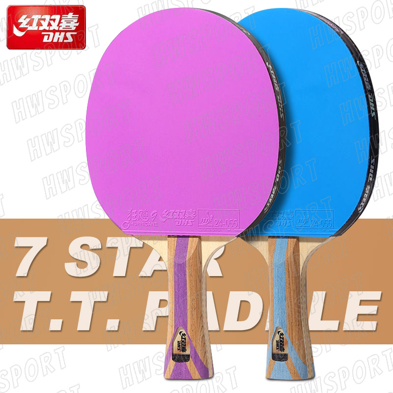 Table Tennis Kit - DHS 6 gwiazdek kolor rakieta do