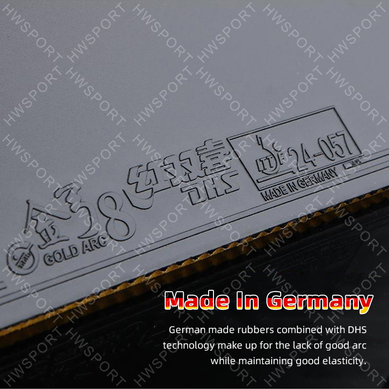 DHS Gold Arc 8 Guma do tenisa  – Table Tennis Germany recenzja i cena